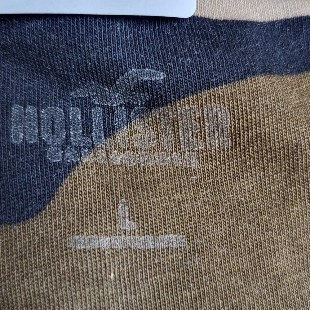 Hollister Men Shirt L Camo Camouflage California Logo‎ Graphic Print